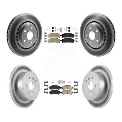 Kit de Rotor de frein à disque, revêtement de coussinets en céramique avant et arrière, pour Toyota Highlande 2008 – 2013