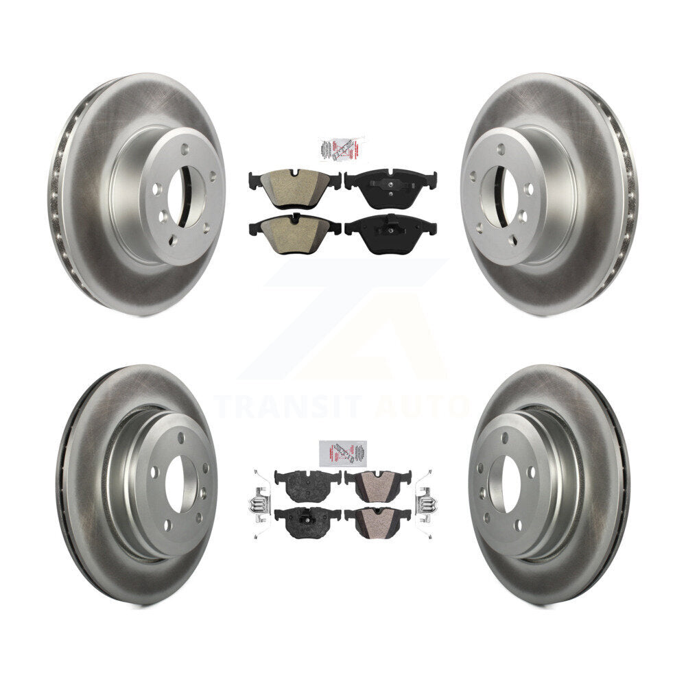 Kit de rotors de frein à disque avec revêtement de plaquettes semi-métalliques avant et arrière, pour BMW 530i 525i 528