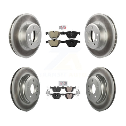 Kit de rotors de frein à disque avec revêtement de plaquettes semi-métalliques avant et arrière, pour BMW 530i 525i 528