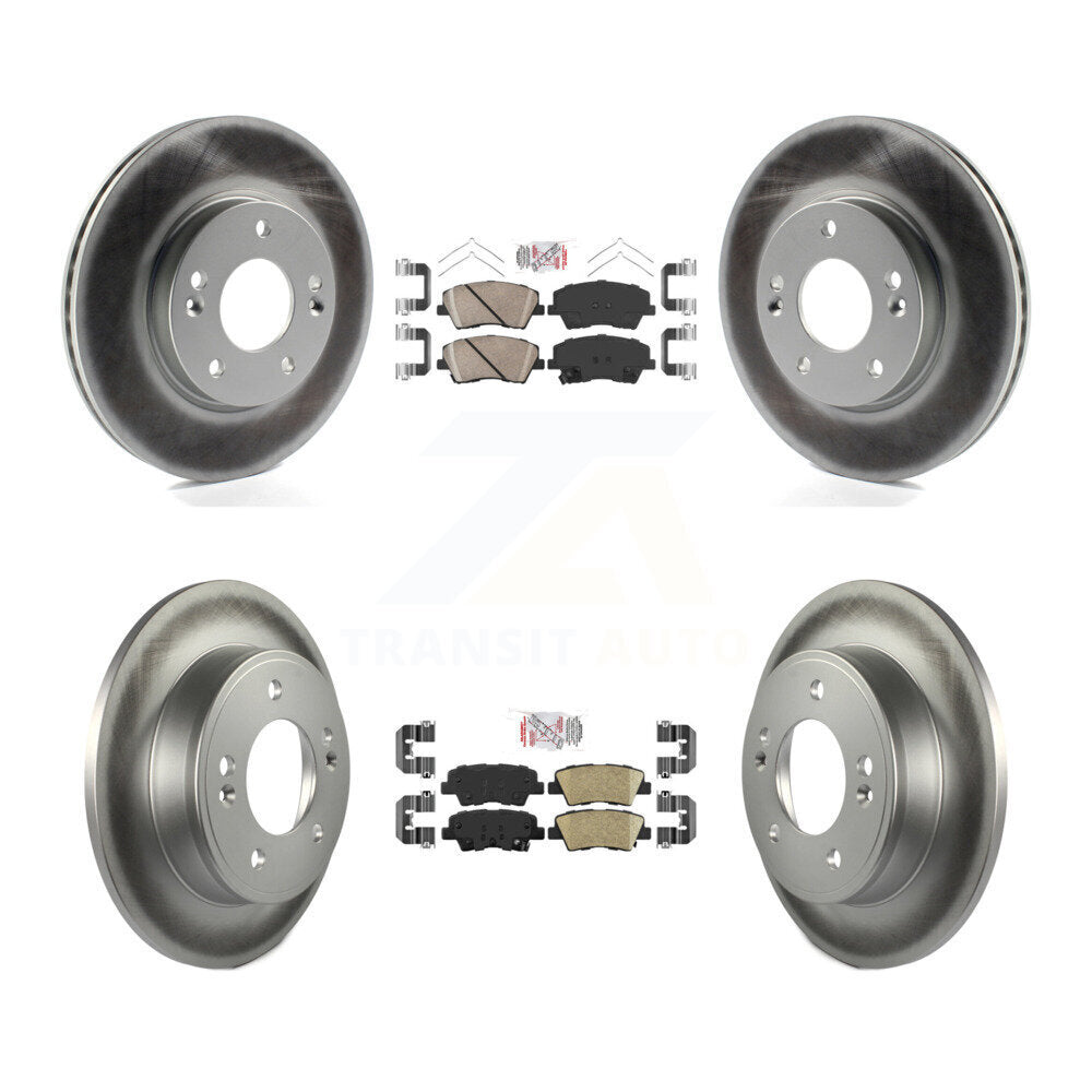Kit de Rotor de frein enduit de plaquettes en céramique avant et arrière, pour Hyundai Elantra 2017 2020 2.0