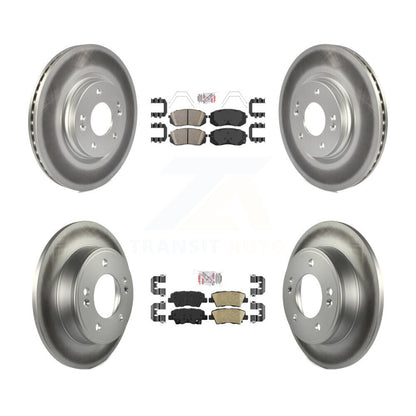 Kit de plaquettes en céramique avant et arrière et de rotors de frein à disque revêtus pour Kia Forte5 2021 1.6