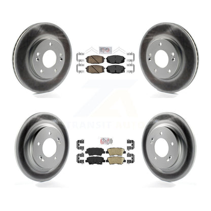 Kit de rotors de frein enduits de plaquettes en céramique avant et arrière, pour Kia Forte5 Hyundai Elantra G
