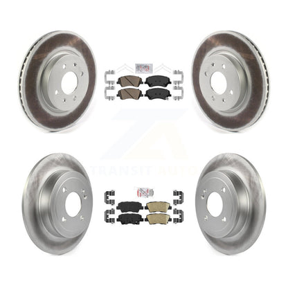 Kit de plaquettes de frein en céramique avant et arrière et disques de frein enduits, pour Kia Rio Hyundai Accen