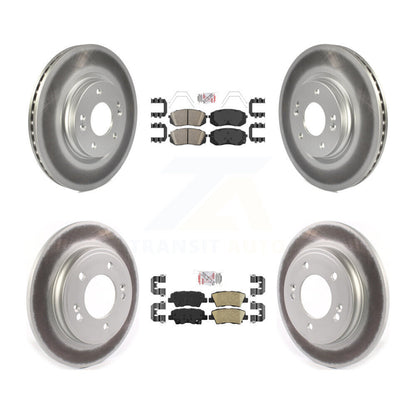 Kit de Rotors de frein à disque, revêtement de coussinets en céramique avant et arrière, pour Kia Forte Hyundai Veloste