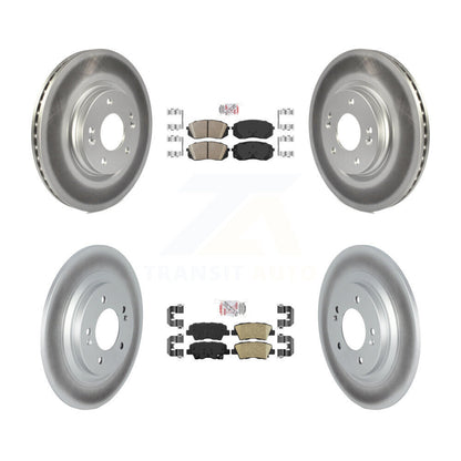 Kit de Rotor de frein enduit de plaquettes en céramique avant et arrière, pour Hyundai Kona électrique Kia Nir