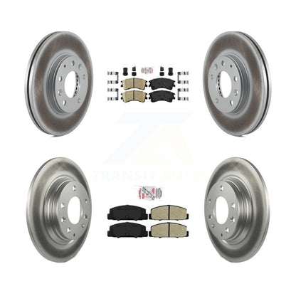 Kit de rotors de frein avant et arrière en céramique, plaquettes semi-métalliques, pour Mazda 2003 – 2005