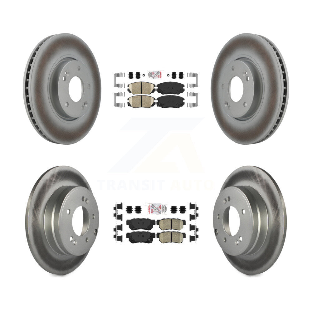 Kit de plaquettes en céramique avant et arrière et disques de frein à disque revêtus, pour Hyundai Sonata 3.3