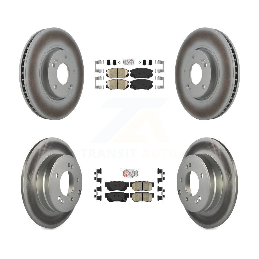 Kit de plaquettes en céramique avant et arrière et disques de frein à disque revêtus, pour Hyundai Sonata 3.3