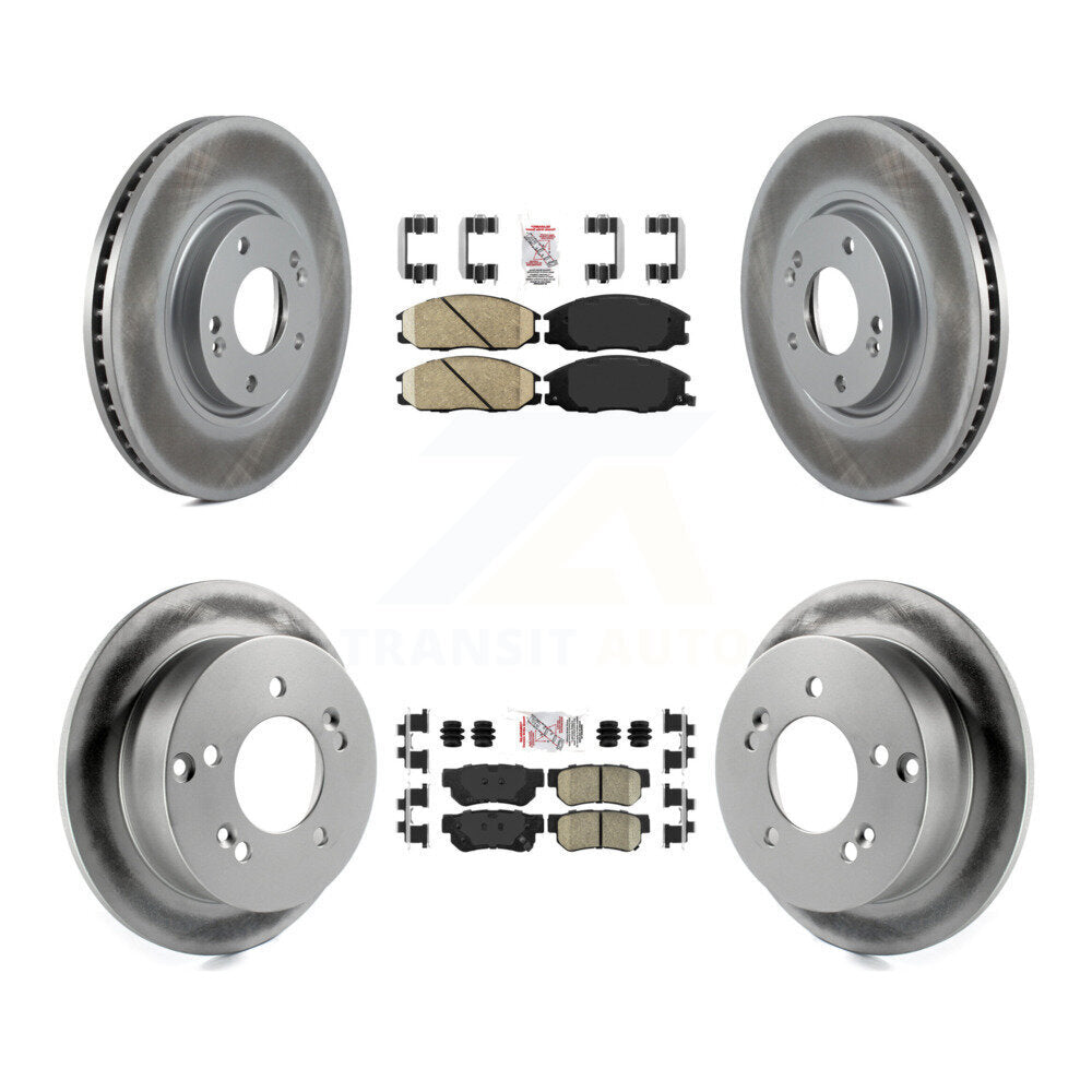 Kit de plaquettes en céramique avant et arrière et disques de frein enduits, pour Hyundai XG350