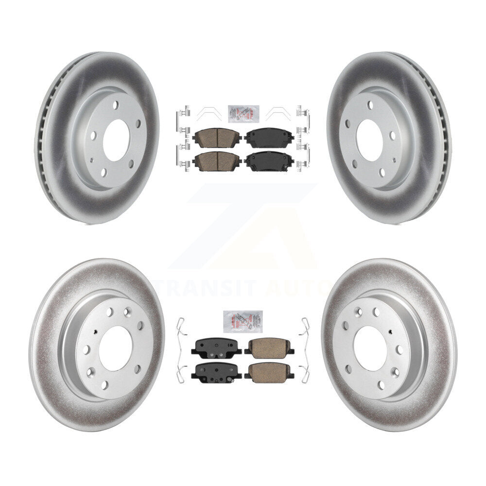 Kit de plaquettes en céramique avant et arrière et disques de frein enduits, pour Mazda 3 Sport FWD