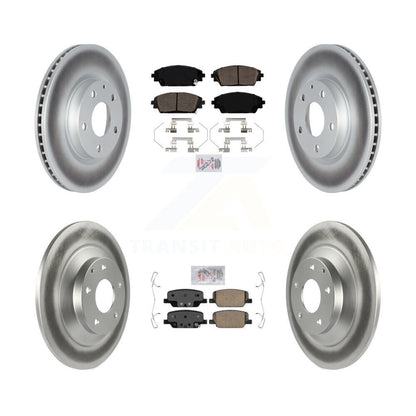 Kit de plaquettes en céramique avant et arrière et de rotors de frein à disque revêtus pour Mazda CX-30