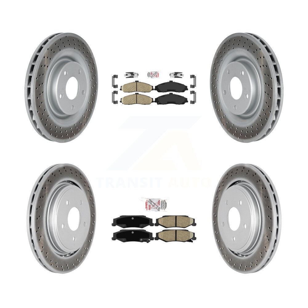 Kit de rotors de frein à revêtement en céramique, pour Chevrolet Corvette Cadillac XL, avant et arrière