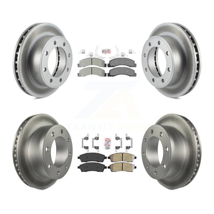 Kit de rotors de frein à revêtement semi-métallique avant et arrière, pour Ford F-250 Super Duty 4W