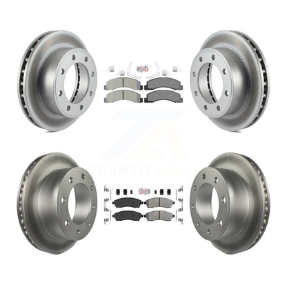 Kit de rotors de frein à revêtement semi-métallique avant et arrière, pour Ford F-250 Super Duty 4W
