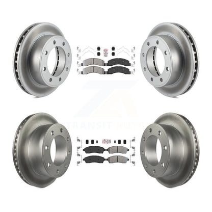 Kit de rotors de frein à revêtement semi-métallique avant et arrière, pour Ford F-250 Super Duty 4W