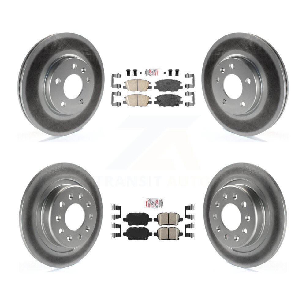 Kit de rotors de frein enduits de plaquettes en céramique avant et arrière, pour Chevrolet Equinox GMC Terrai