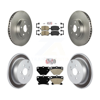 Kit de Rotor de frein à revêtement de plaquette semi-métallique arrière en céramique avant pour Toyota Matrix Vib