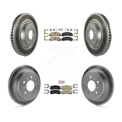 Kit de plaquettes en céramique avant et arrière et Rotor de frein à disque revêtu pour Buick LaCrosse Allur
