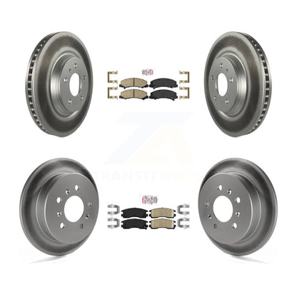 Kit de plaquettes en céramique avant et arrière et Rotor de frein à disque revêtu pour Buick LaCrosse Allur