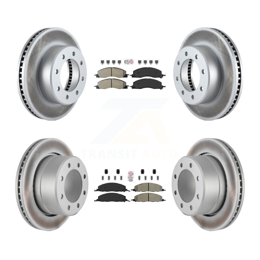 Kit de Rotor de frein avec revêtement de plaquettes semi-métalliques avant et arrière, pour Ram 3500 2500 1500 Dodge