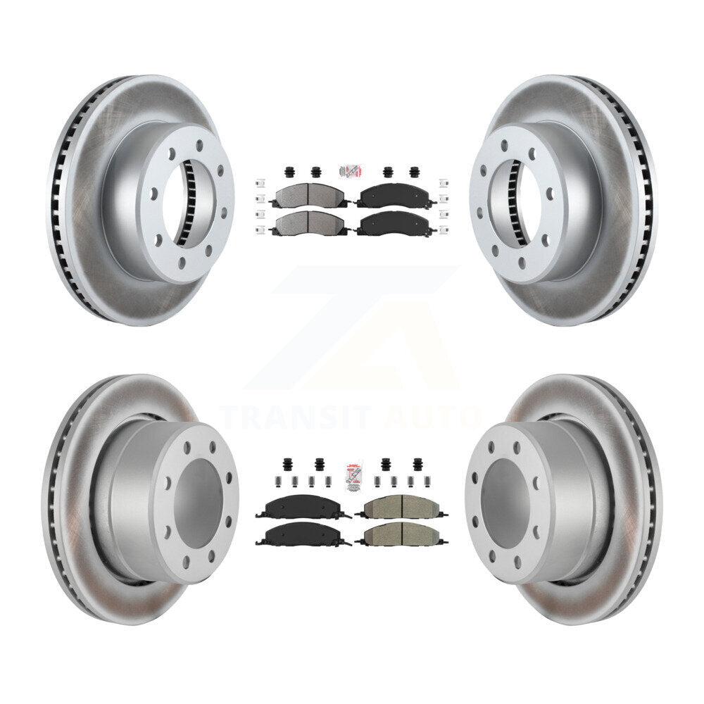 Kit de Rotor de frein avec revêtement de plaquettes semi-métalliques avant et arrière, pour Ram 3500 2500 1500 Dodge