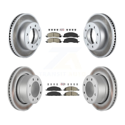 Kit de Rotor de frein avec revêtement de plaquettes semi-métalliques avant et arrière, pour Ram 3500 2500 1500 Dodge