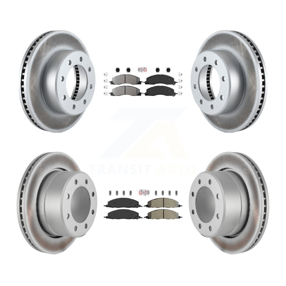 Kit de Rotor de frein avec revêtement de plaquettes semi-métalliques avant et arrière, pour Ram 3500 2500 1500 Dodge