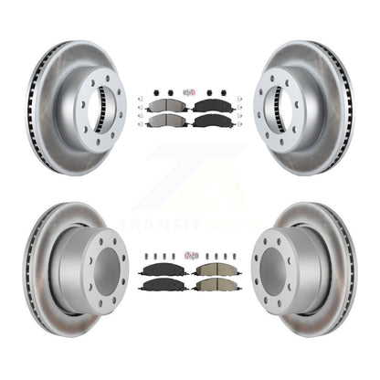 Kit de Rotor de frein avec revêtement de plaquettes semi-métalliques avant et arrière, pour Ram 3500 2500 1500 Dodge
