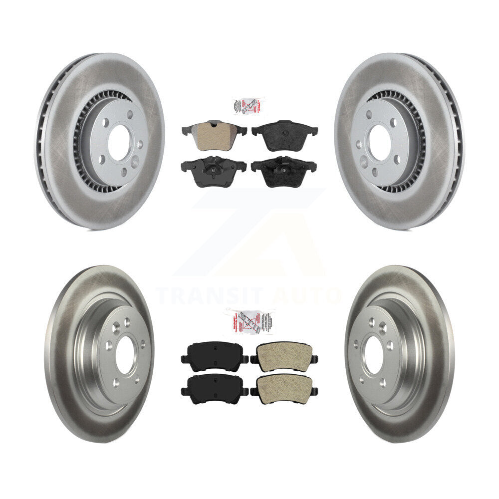Kit de rotors de frein à revêtement semi-métallique avant et arrière, pour Volvo S60 V60 Cross V7
