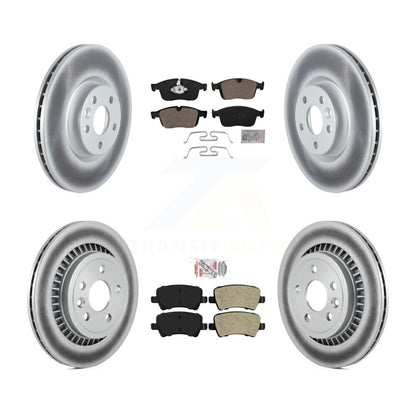 Kit de rotors de frein à disque recouverts de plaquettes semi-métalliques avant et arrière en céramique pour Volvo XC6