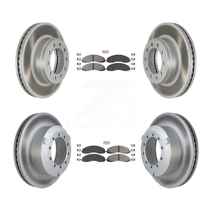 Kit de Rotor de frein à disque, revêtement de protection semi-métallique avant et arrière, pour Ford F-450 Super Dut