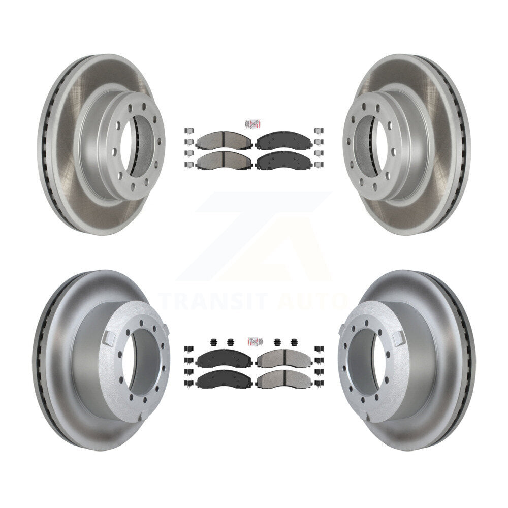 Kit de Rotor de frein à disque, revêtement de protection semi-métallique avant et arrière, pour Ford F-450 Super Dut