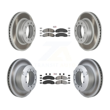 Kit de Rotor de frein à disque, revêtement de protection semi-métallique avant et arrière, pour Ford F-450 Super Dut