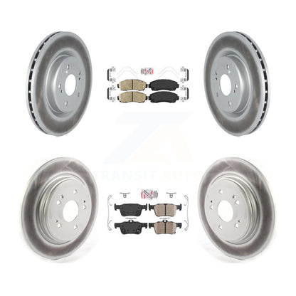 Kit de plaquettes en céramique avant et arrière et disques de frein à disque revêtus pour Acura RD 2019 – 2021