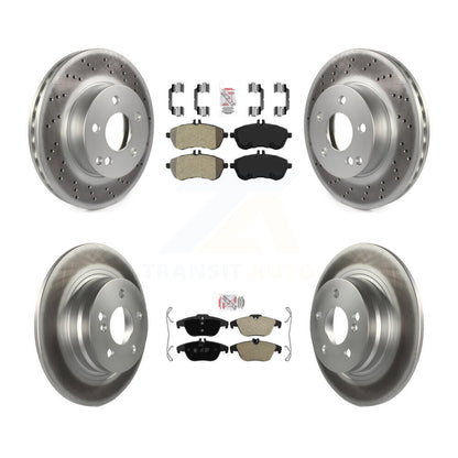 Kit de rotors de frein à revêtement semi-métallique avant et arrière, pour Mercedes-Benz C250 C23