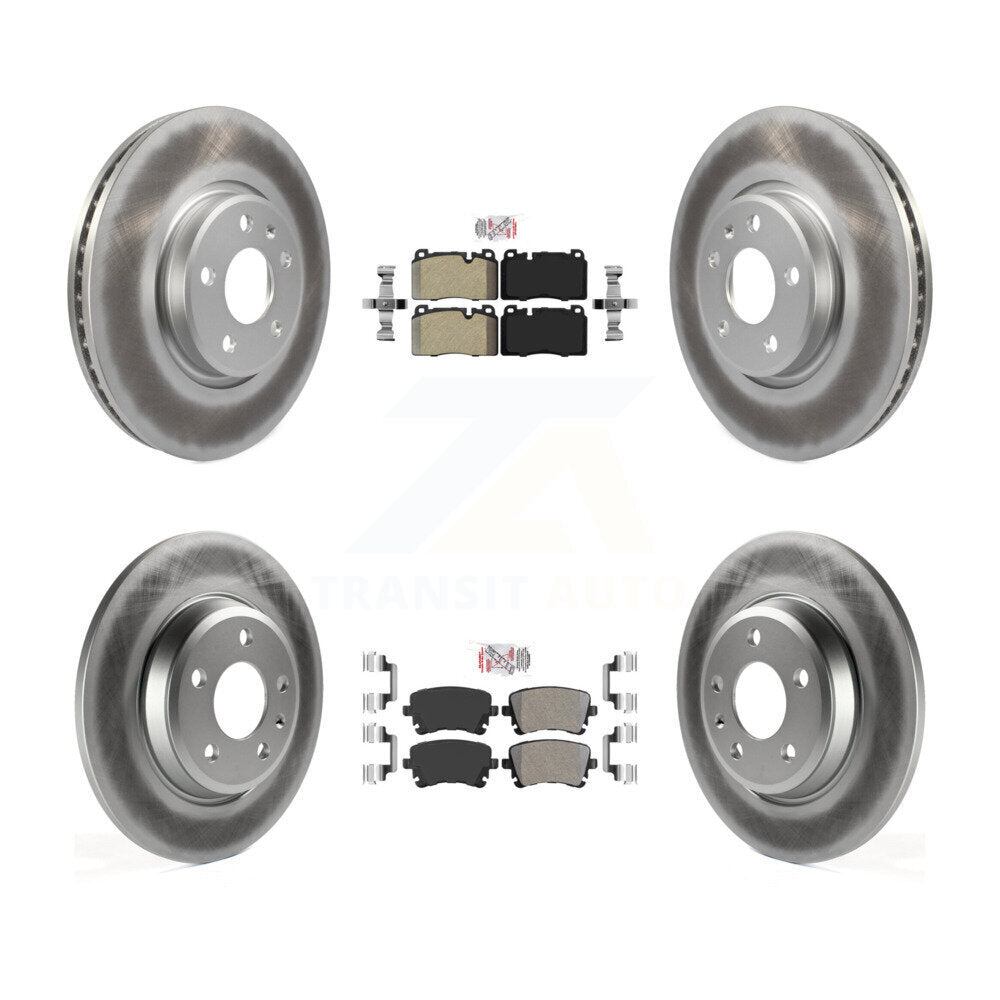 Kit de rotor de frein à revêtement de plaquettes semi-métalliques avant et arrière pour moteur Audi Q5 FLEX 2016