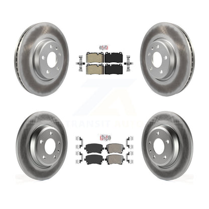 Kit de rotor de frein à revêtement de plaquettes semi-métalliques avant et arrière pour moteur Audi Q5 FLEX 2016