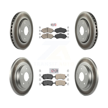 Kit de Rotor de frein à manteau de plaquettes en céramique avant et arrière, pour Dodge Grand Caravan Journey Tow