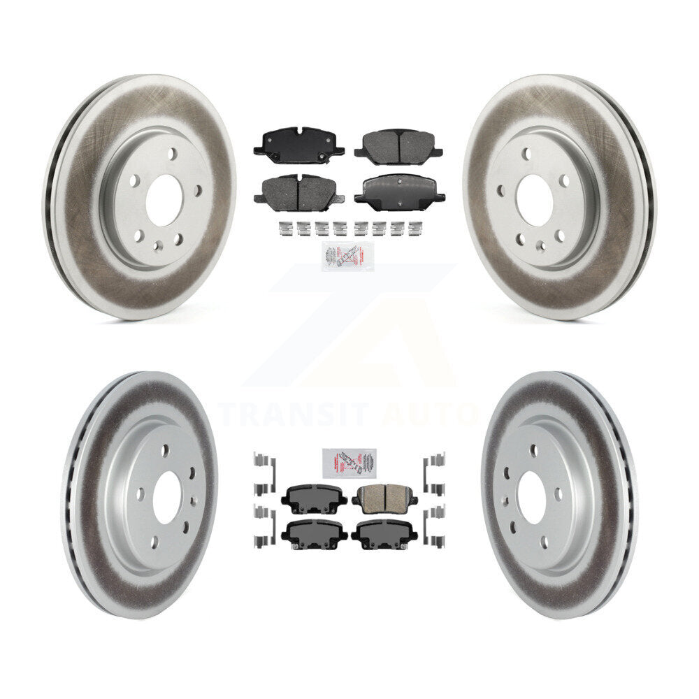 Kit de Rotor de frein à disque, revêtement de coussinets en céramique avant et arrière, pour Buick Envision Cadillac XT
