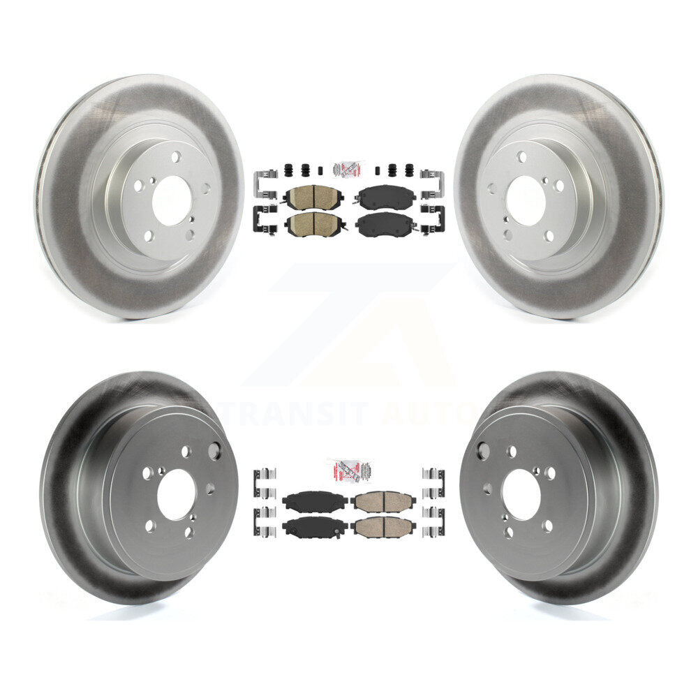Kit de rotors de frein à revêtement en céramique avant et arrière, pour Subaru Impreza Forester Outbac