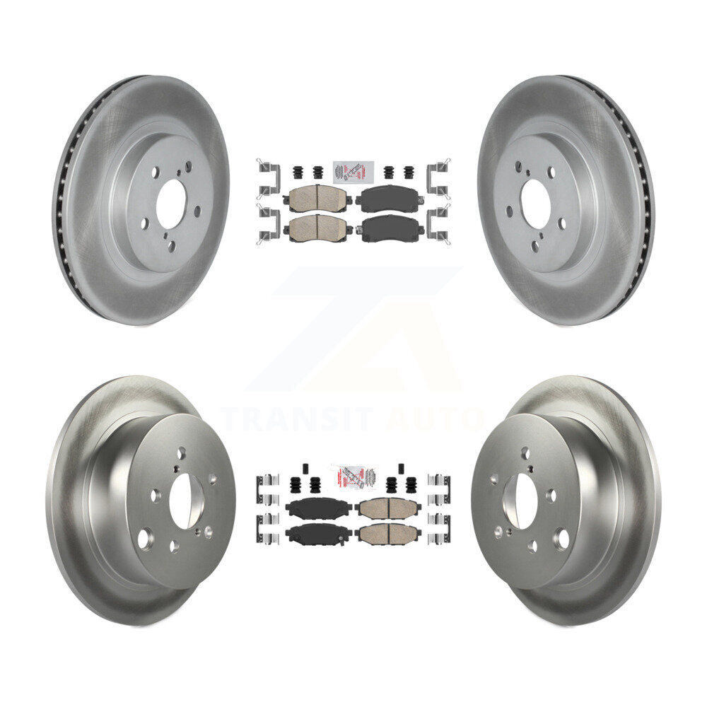 Kit de rotors de frein à disque recouverts de tampons en céramique avant et arrière, pour Subaru Crosstrek Imprez