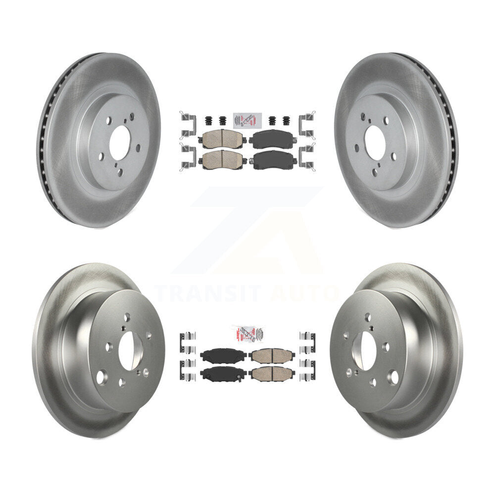 Kit de rotors de frein à disque recouverts de tampons en céramique avant et arrière, pour Subaru Crosstrek Imprez