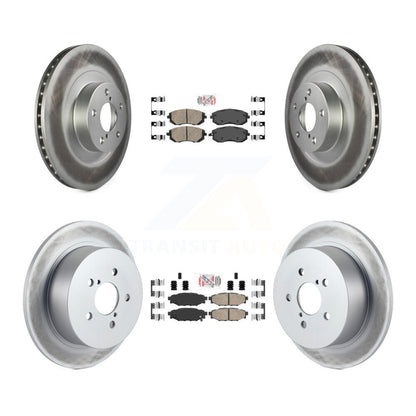 Kit de rotors de frein à disque, revêtement de coussinets en céramique avant et arrière, pour Subaru Outback Legac 2005