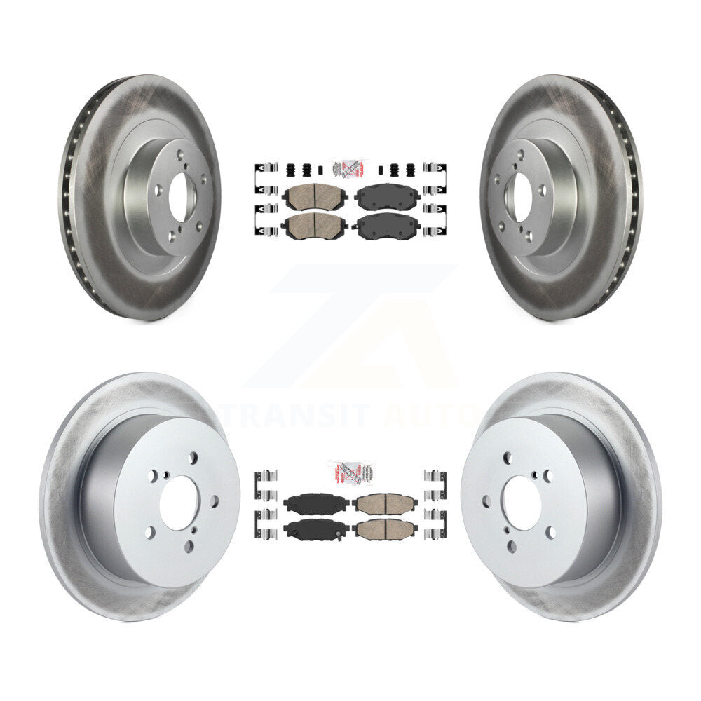Kit de rotors de frein à disque, revêtement de coussinets en céramique avant et arrière, pour Subaru Outback Legac 2005