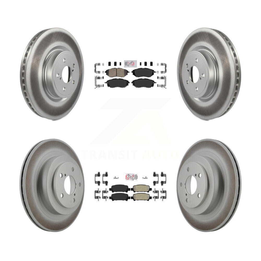 Kit de Rotor de frein à disque, revêtement de protection semi-métallique avant et arrière en céramique pour Subaru Legac
