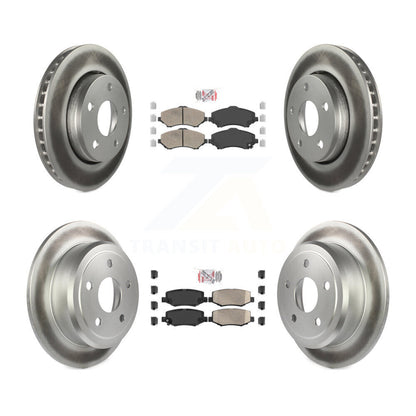 Kit de plaquettes en céramique avant et arrière et Rotors de frein à disque enduits pour Jeep Wrangler JK
