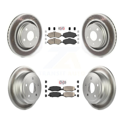 Kit de plaquettes en céramique avant et arrière et Rotors de frein à disque enduits pour Jeep Wrangler JK