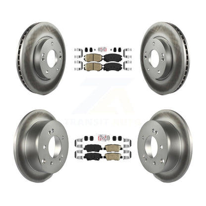 Kit de plaquettes en céramique avant et arrière et disques de frein à disque revêtus pour Kia Soul 2012 – 2013