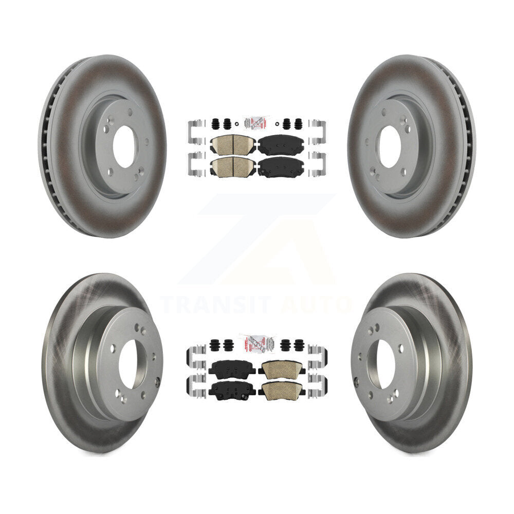 Kit de plaquettes en céramique avant et arrière et disques de frein à disque revêtus, pour Hyundai Sonata 3.3