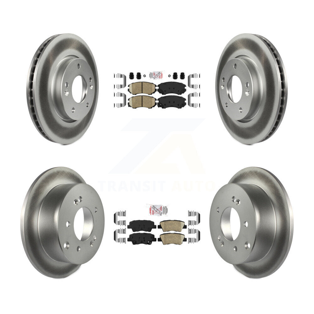 Kit de rotors de frein à disque avant et arrière en céramique, pour Kia Soul 2010 2.0 – 2011